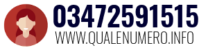 Numero di telefono 03472591515 03472591515