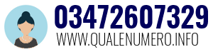 Numero di telefono 03472607329 03472607329