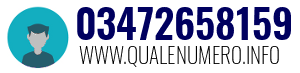 Numero di telefono 03472658159 03472658159
