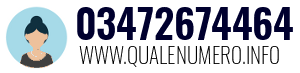 Numero di telefono 03472674464 03472674464
