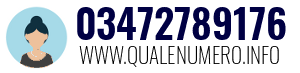 Numero di telefono 03472789176 03472789176
