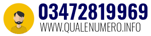 Numero di telefono 03472819969 03472819969