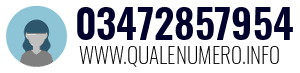 Numero di telefono 03472857954 03472857954