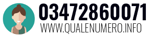 Numero di telefono 03472860071 03472860071