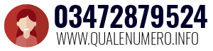 Numero di telefono 03472879524 03472879524