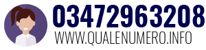 Numero di telefono 03472963208 03472963208