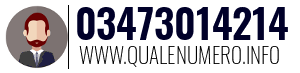 Numero di telefono 03473014214 03473014214