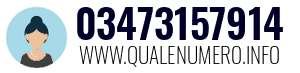 Numero di telefono 03473157914 03473157914
