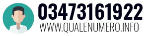 Numero di telefono 03473161922 03473161922