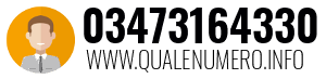 Numero di telefono 03473164330 03473164330