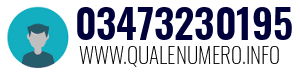 Numero di telefono 03473230195 03473230195