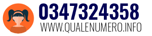 Numero di telefono 0347324358 0347324358