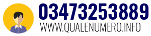 Numero di telefono 03473253889 03473253889