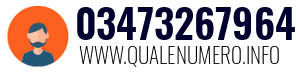 Numero di telefono 03473267964 03473267964