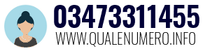 Numero di telefono 03473311455 03473311455