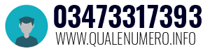 Numero di telefono 03473317393 03473317393
