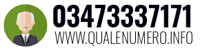 Numero di telefono 03473337171 03473337171