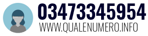 Numero di telefono 03473345954 03473345954
