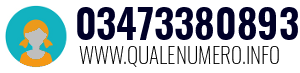 Numero di telefono 03473380893 03473380893