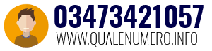 Numero di telefono 03473421057 03473421057