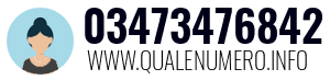 Numero di telefono 03473476842 03473476842