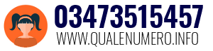 Numero di telefono 03473515457 03473515457