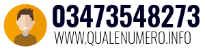 Numero di telefono 03473548273 03473548273