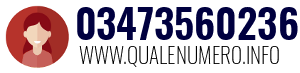 Numero di telefono 03473560236 03473560236