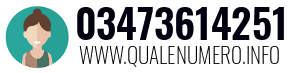 Numero di telefono 03473614251 03473614251
