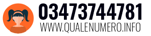 Numero di telefono 03473744781 03473744781
