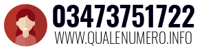 Numero di telefono 03473751722 03473751722