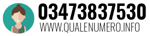Numero di telefono 03473837530 03473837530