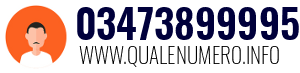 Numero di telefono 03473899995 03473899995