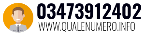 Numero di telefono 03473912402 03473912402