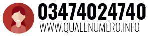 Numero di telefono 03474024740 03474024740