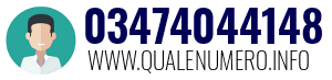 Numero di telefono 03474044148 03474044148