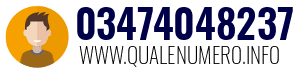 Numero di telefono 03474048237 03474048237