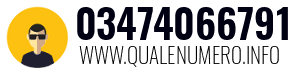 Numero di telefono 03474066791 03474066791