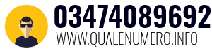 Numero di telefono 03474089692 03474089692