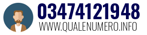 Numero di telefono 03474121948 03474121948