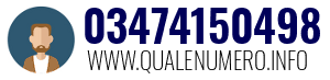 Numero di telefono 03474150498 03474150498