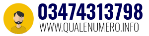 Numero di telefono 03474313798 03474313798