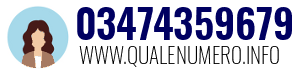 Numero di telefono 03474359679 03474359679