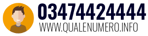 Numero di telefono 03474424444 03474424444