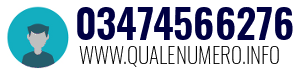 Numero di telefono 03474566276 03474566276