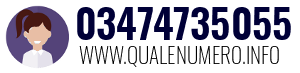 Numero di telefono 03474735055 03474735055