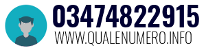 Numero di telefono 03474822915 03474822915