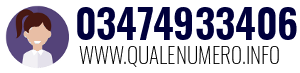 Numero di telefono 03474933406 03474933406