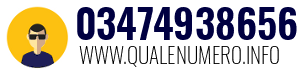 Numero di telefono 03474938656 03474938656