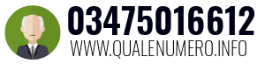 Numero di telefono 03475016612 03475016612
